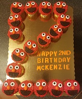 Elmo Cupcakes